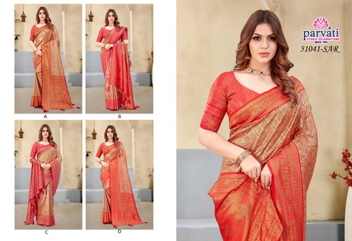 Parvati Multicolor Rapier Silk Saree -51041