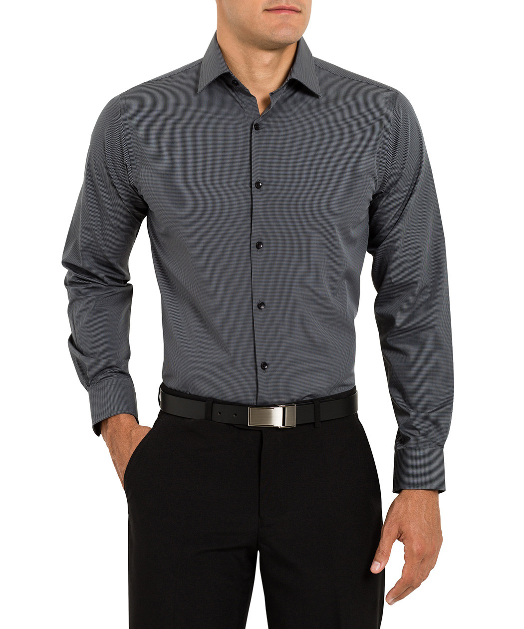 Formal Shirt - Silk And Cotton Blend, Customized Size | Turtle Neck And O-neck Collar, Plus Size, Quick Dry, Anti-wrinkle, Mega Sleeves, Washable