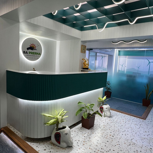 Modular Reception - Color: Beige And Wooden