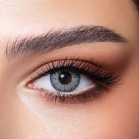 Bella Monthly Colors Natural Viola Gray Contact Lens - Polymancon, 14.5 Mm Diameter, 38% Water Content, 8.6 Mm Base Curve , High Oxygen Permeability, Uv Blocking