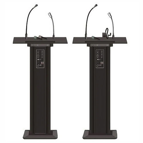 Candypop Audio Podium With Mic Stand - Color: Black