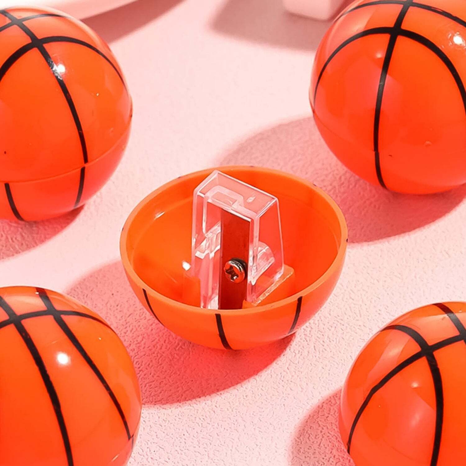 Round Basketball Shaped Pencil Sharpeners