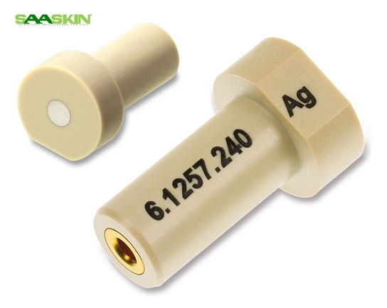Metrohm Ag Working Electrode - High-purity Silver, 3mm Diameter, Silver/grey | Electrochemical Sensor, 2mm Pin Connector, Up To 50â°c Operation