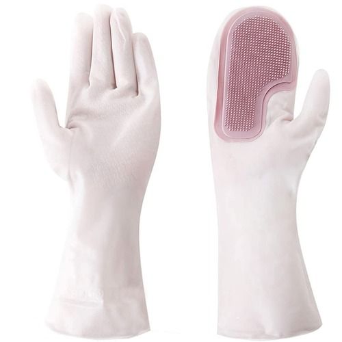 Mitsico Multi-Purpose Silicon Gloves For Kitchen Cleaning, Pet Grooming & Gardening | Reusable Gardening Gloves