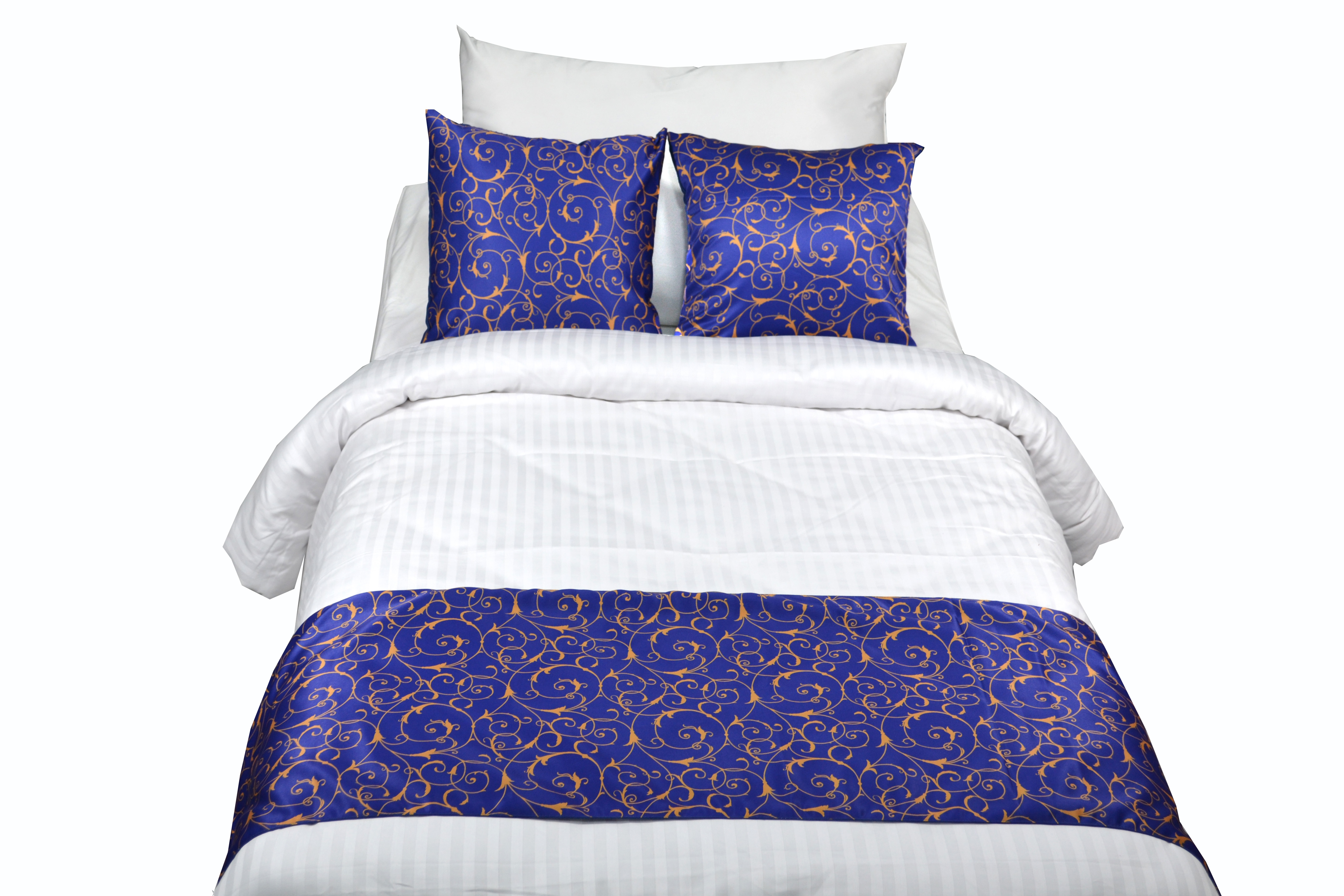 Hotel Plain Solid Bed Runner - Color: Multi Colour