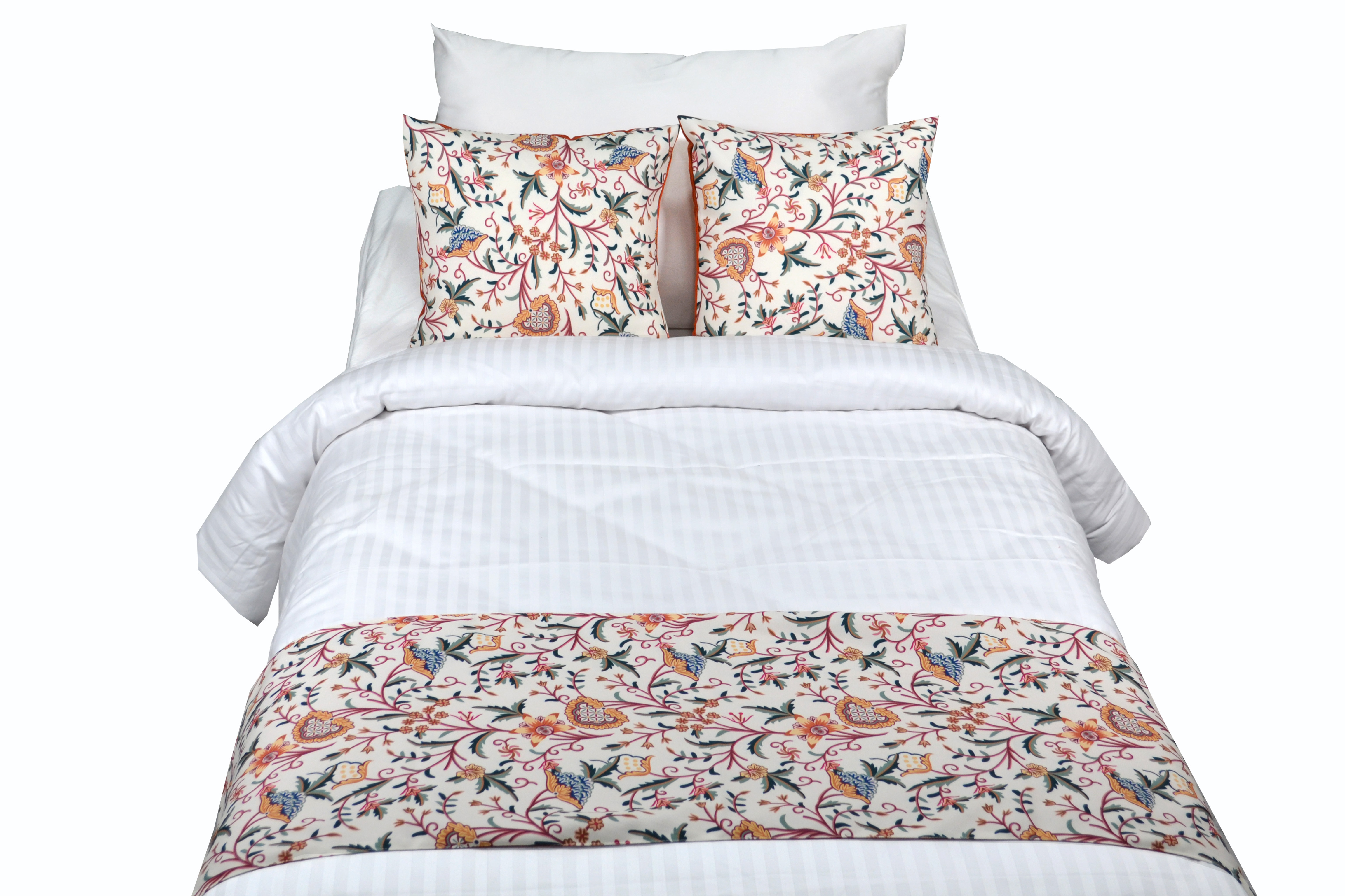 Hotel Plain Solid Bed Runner - Color: Multi Colour