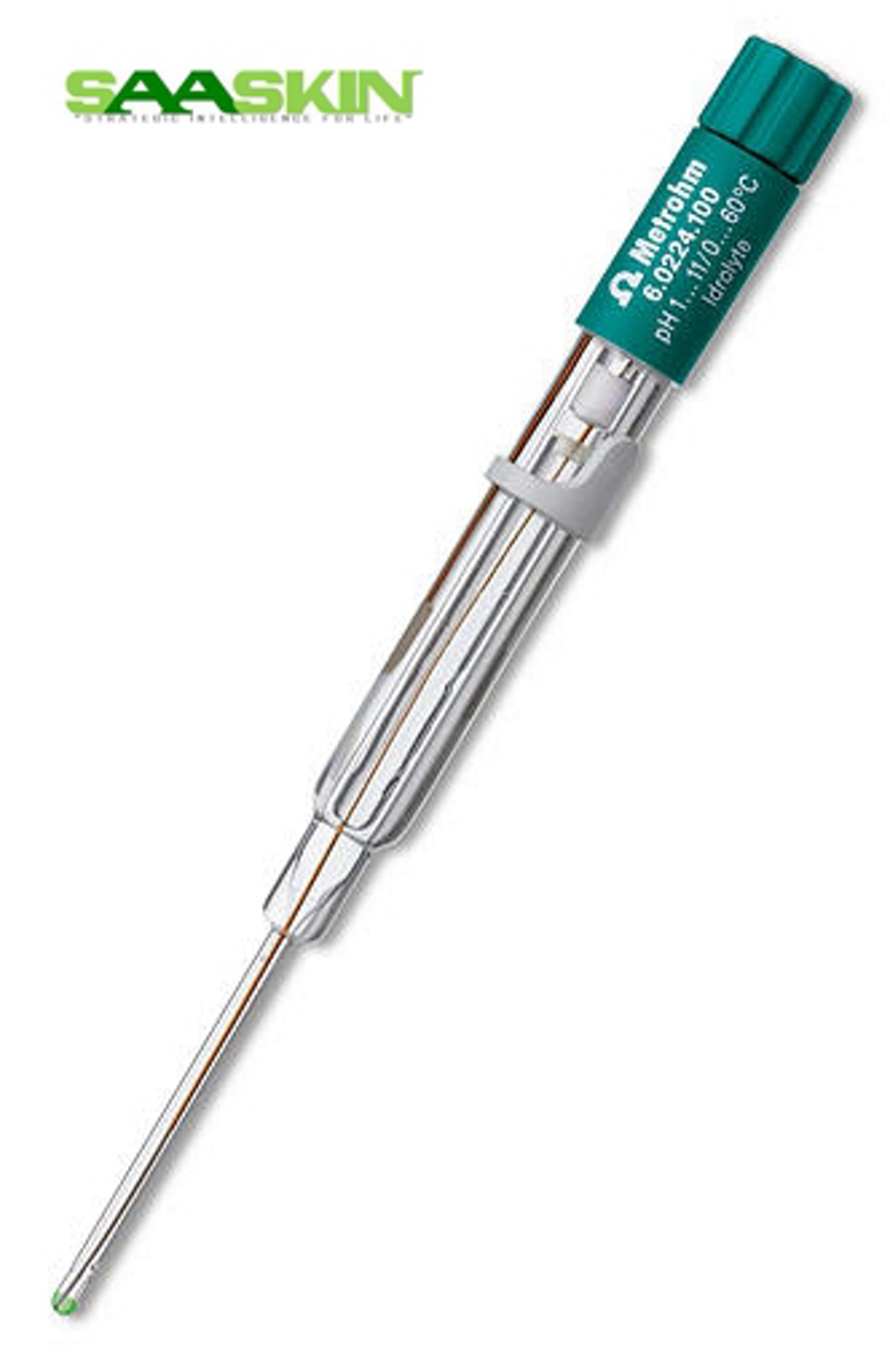 Metrohm Biotrode - Glass Electrode 130x12x12 Mm, White Blue | Biosensor Analysis, Ag/agcl Reference, Ph 2-12 Range