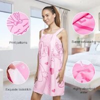 Mitsico Microfiber Soft Bath Towel and Lady Spa Shower Towel Fashion Women Wearable Quick Dry Magic Bathing Beach Spa Bathrobes Wash Clothing Beach Dresses