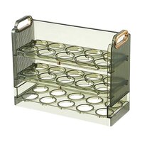 Mitsico 3 Layer Fridge Side Door Egg Tray Organizer for Kitchen Fridge