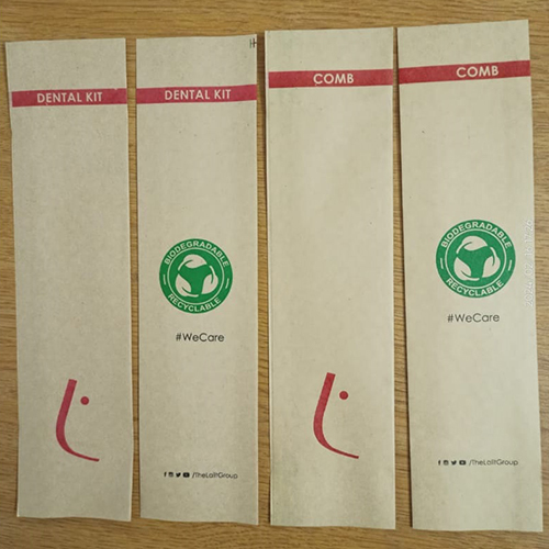 Hotel Comb Paper Pouch