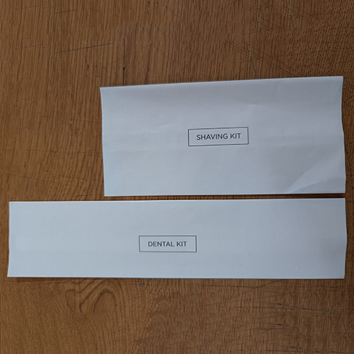 Shaving Kit Paper Pouch
