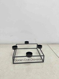 Iron Grid Candle Stand