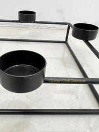 Iron Grid Candle Stand