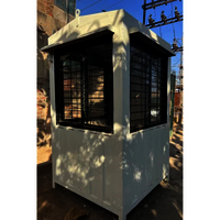 Frp Portable Security Cabins - Pvc Doors, White Color | Durable Guard House Design