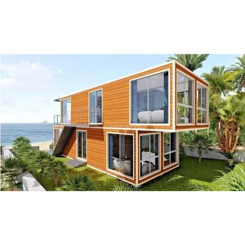 Steel Container Home - Color: Yellow