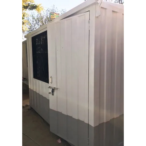 Steel Portable Cabin - Color: White And Grey