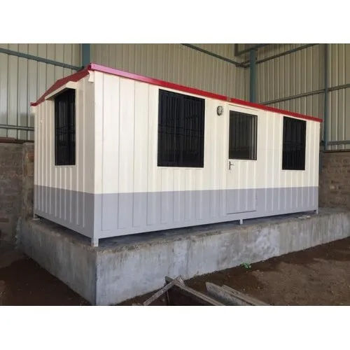 Prefabricated Portable Cabin For Commercial Use - Material: Steel