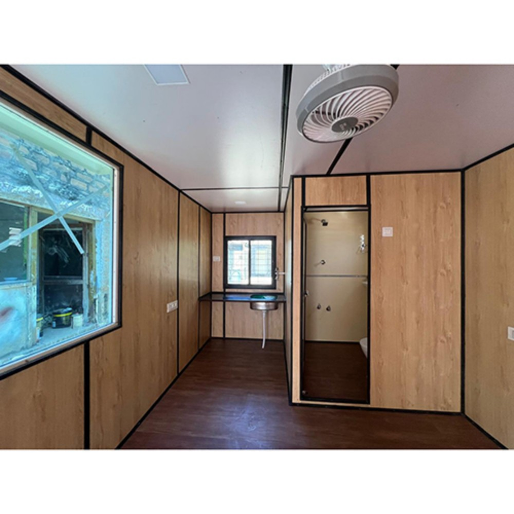 Office Cabin With Toilet And Pantry - Color: Brown