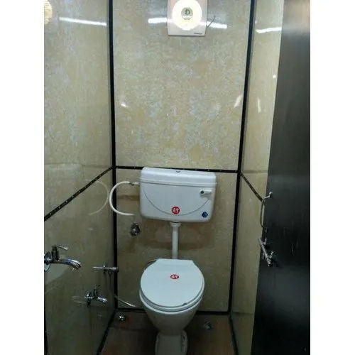 Prefabricated Portable Toilet - Color: White