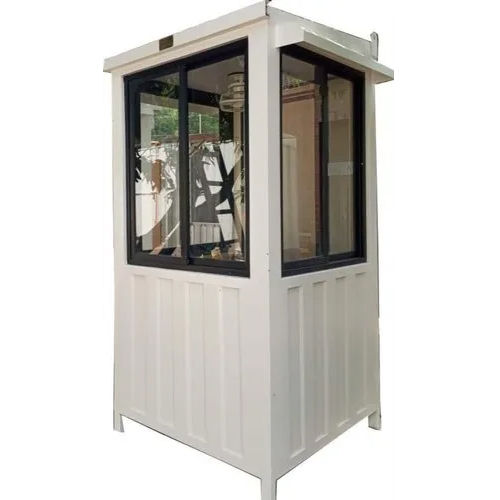 Steel Security Cabins - Color: White