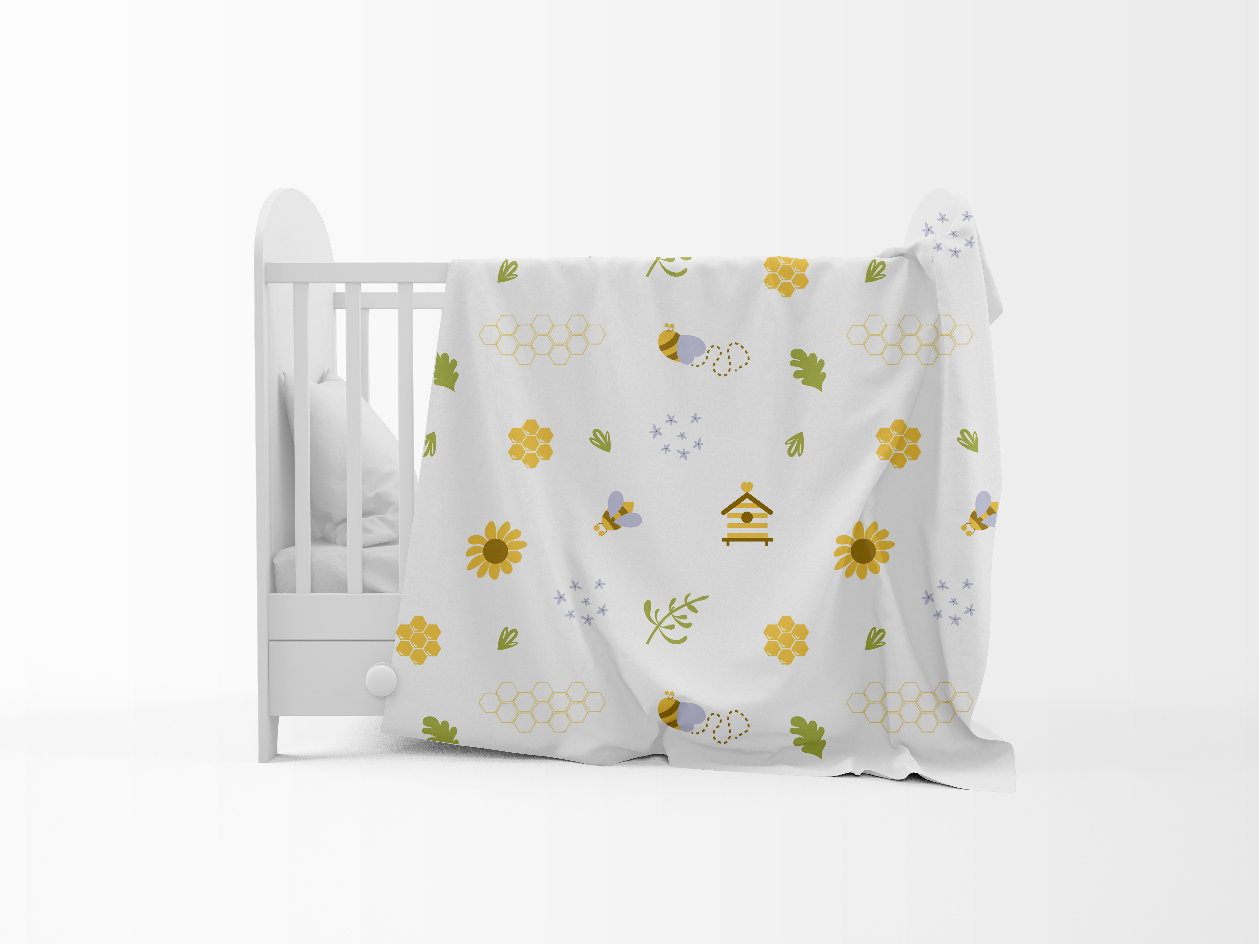 Baby Play Mat With Bolster - Color: Mix Colour