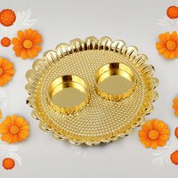 Round Shape Special Puja Thali, Kumkum Thali Holders