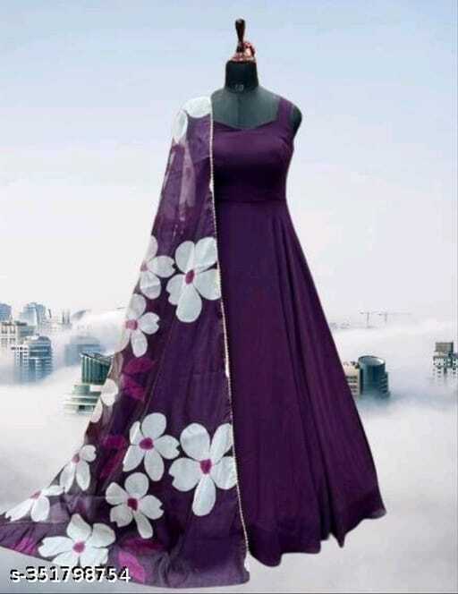 Heavy Gown - Color: As Per Image