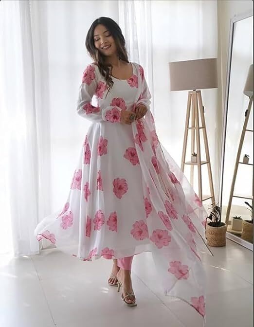 Heavy Gown - Color: As Per Image