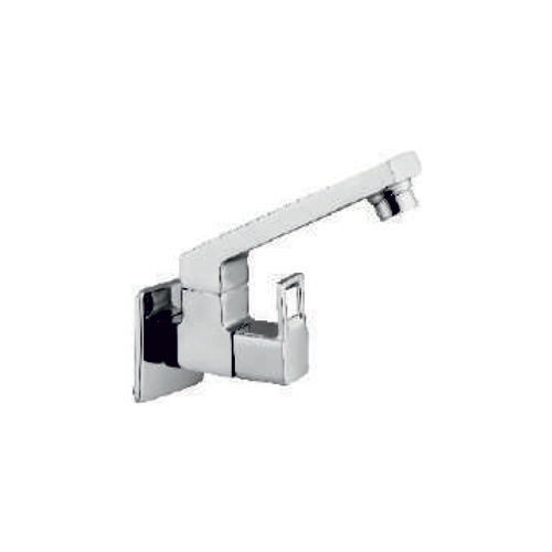 Sink Cock With Swivel Spout (Wm) Hunk Collection Kshu 119 - Color: Silver