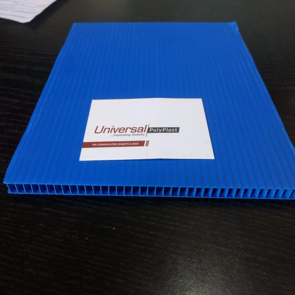 Blue Sunpack Sheet - Polypropylene, Standard Size, Blue | Lightweight, Waterproof, Moisture-Resistant, Suitable for Food Contact Packaging