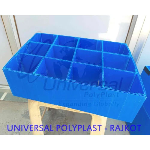 Corrugated Plastic Box - Color: Blue