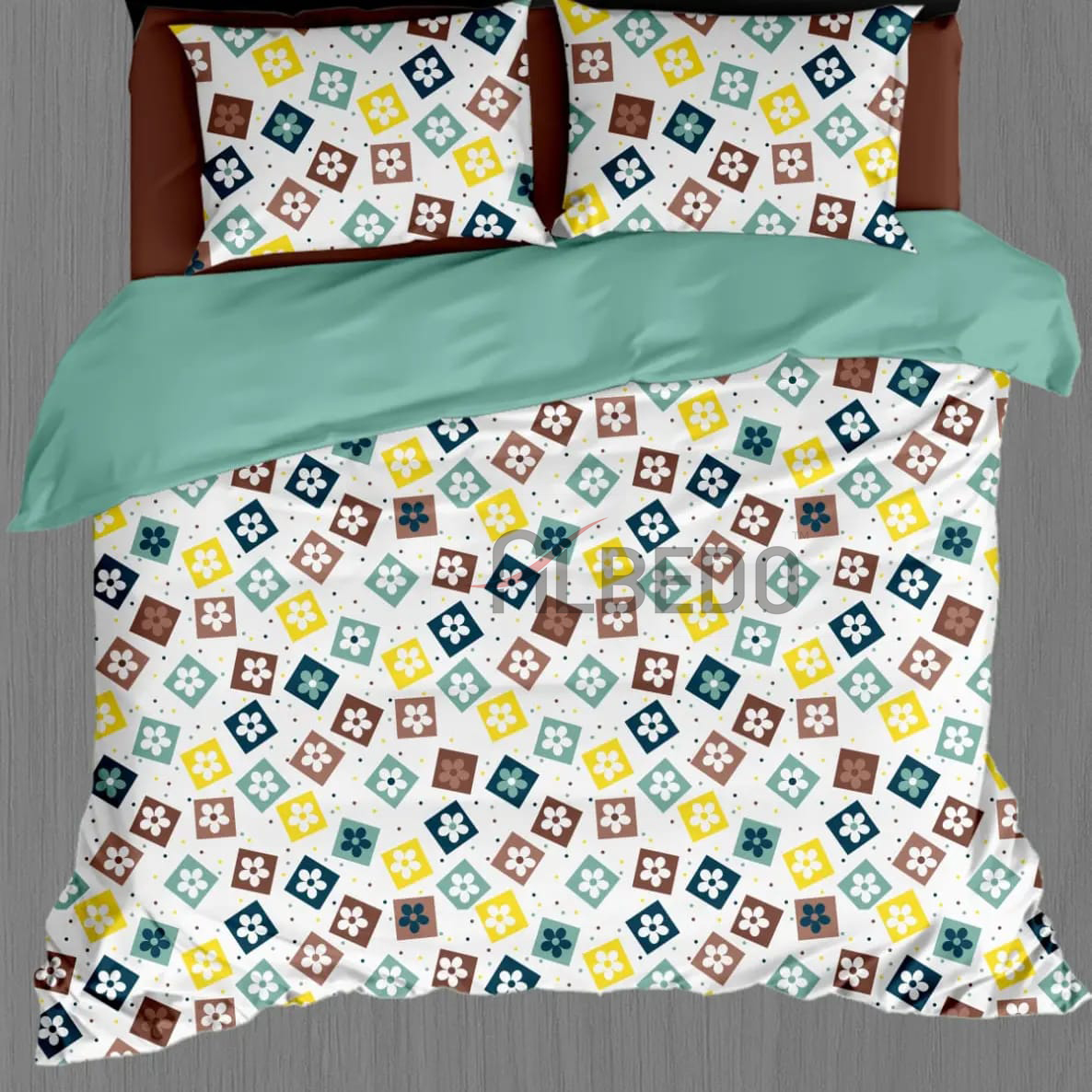 Printed Bed Quilt - Microfiber/glazed Cotton, 60"x90", Multi-color | Cozy Cotton Filling, Machine Washable, Elegant Design
