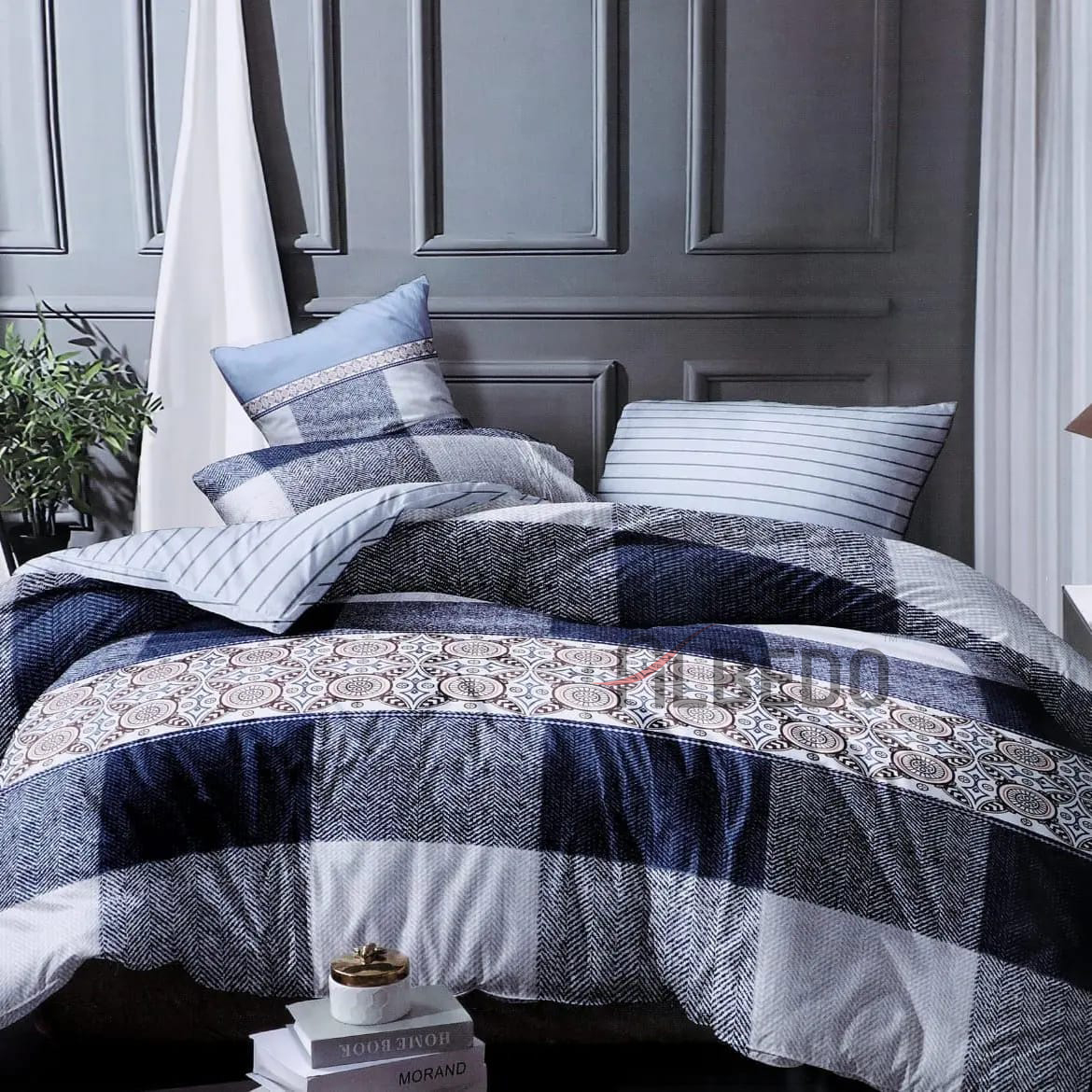 Printed Bed Quilt - Microfiber/glazed Cotton, 60"x90", Multi-color | Cozy Cotton Filling, Machine Washable, Elegant Design