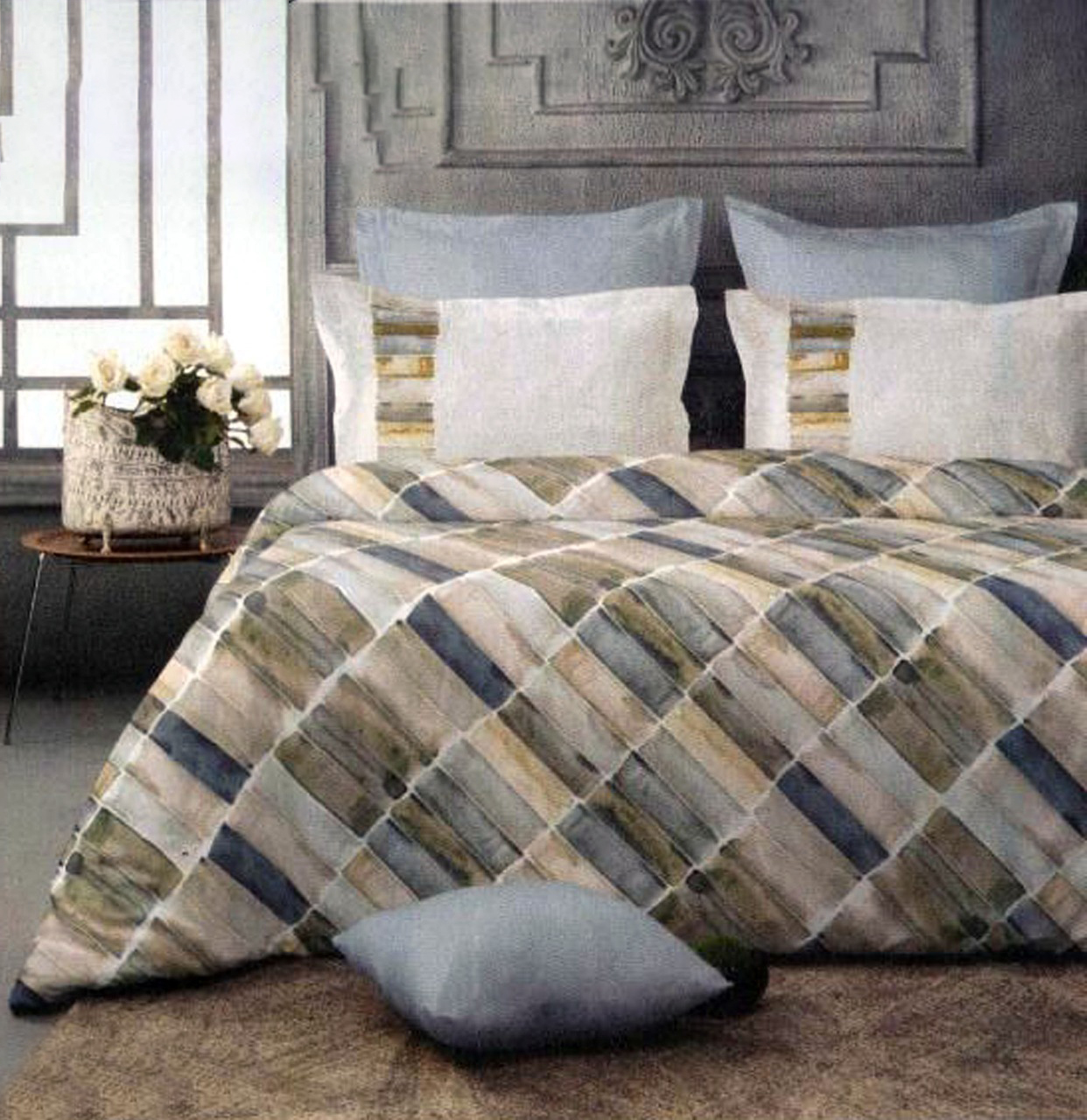 Printed Bed Quilt - Microfiber/glazed Cotton, 60"x90", Multi-color | Cozy Cotton Filling, Machine Washable, Elegant Design