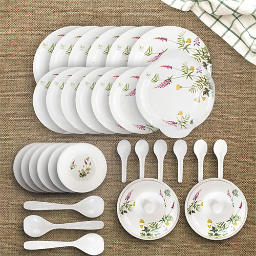 Melamine Dinner Set - Color: White