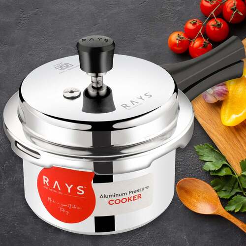 Aluminium Rays Aura Pressure Cookers With Outer Lids