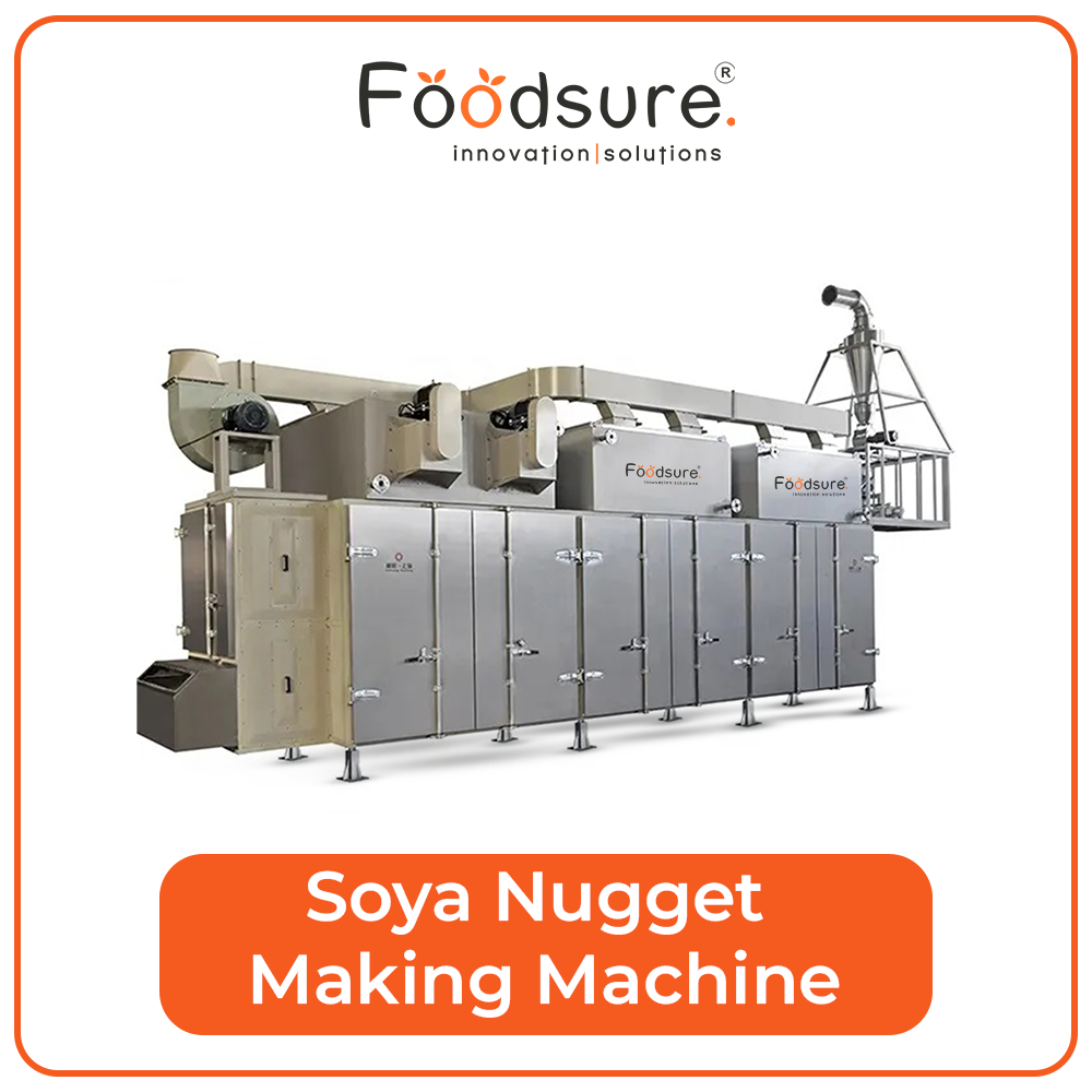 Soya Nuggets Extruder Machine - 2000 Kg/hr Capacity, Stainless Steel Material, Eco-friendly, Low Noise, Plc Control System, 120 Watt Power, 420 Volt Voltage, 1 Year Warranty