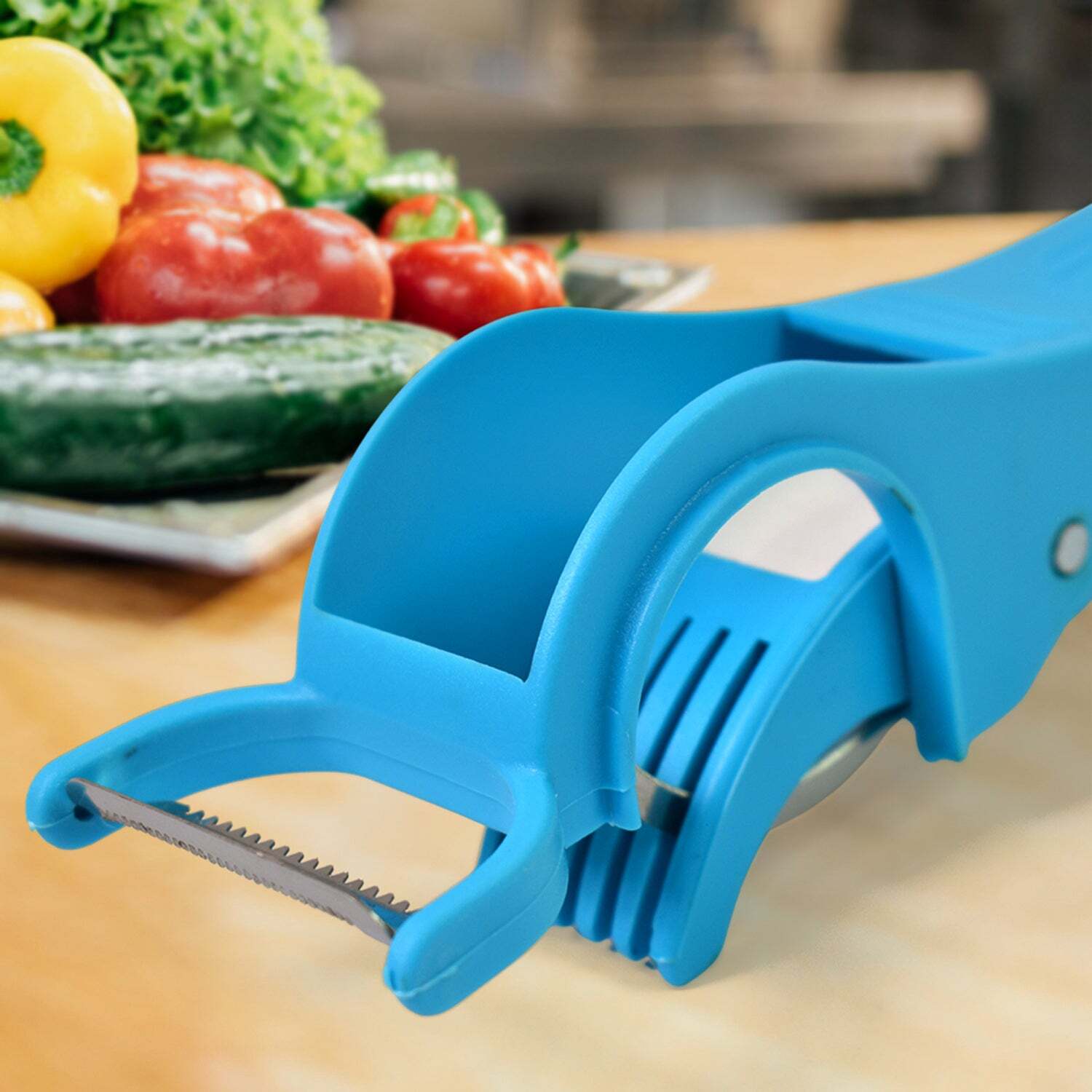 2 in 1 Vegetable & Fruit Multi Cutter 5 Blade Vegetable Cutter with Peelers