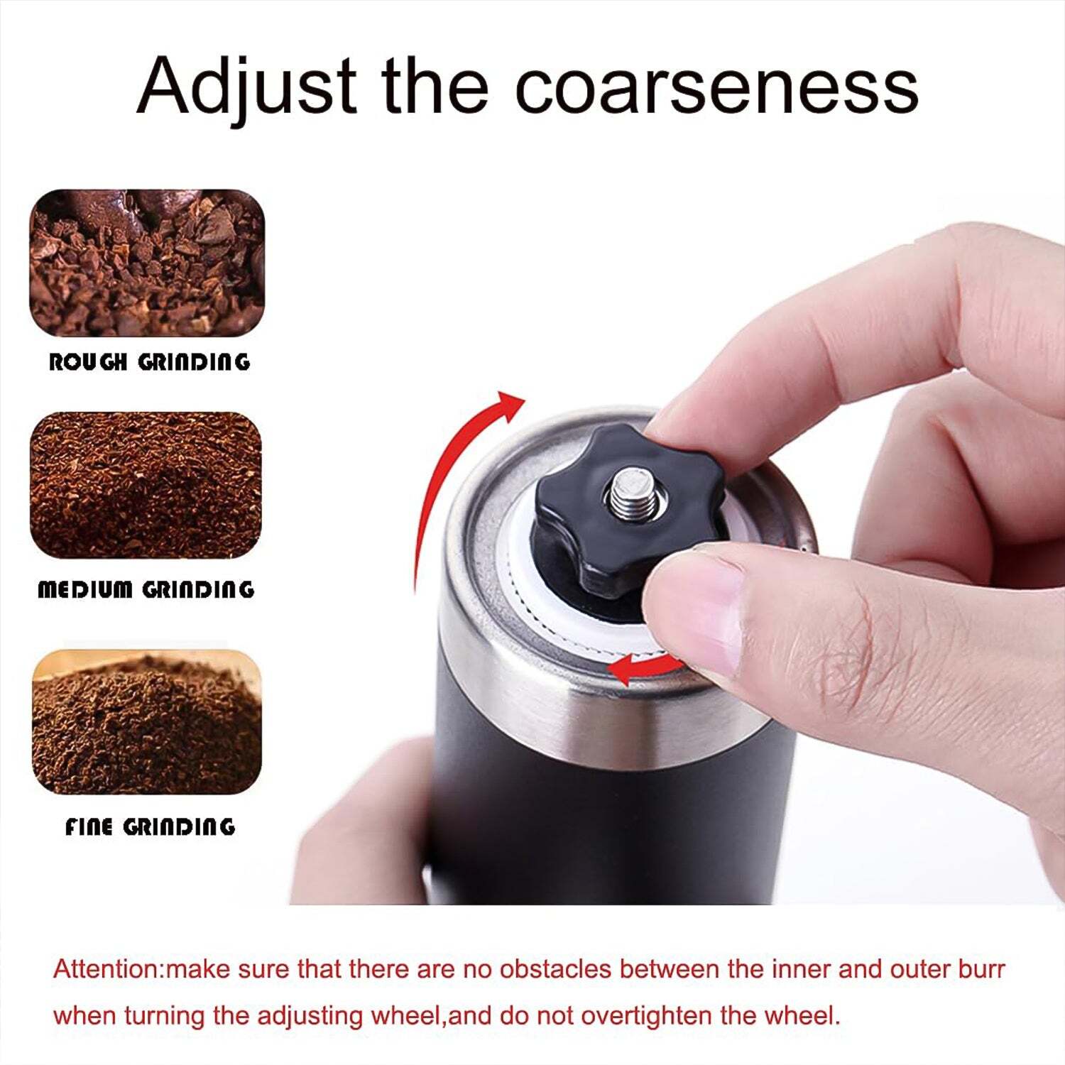 Portable Stainless Steel Manual Coffee Grinders