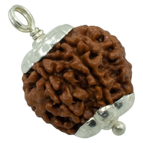 4 Mukhi Nepali Silver Cap Rudraksha - Occasion: Casual