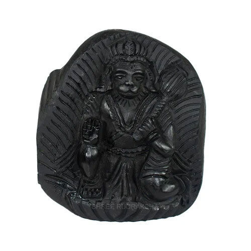 Lord Hanuman Ji On Sudarshana Shaligram - Feature: Easy To Clean