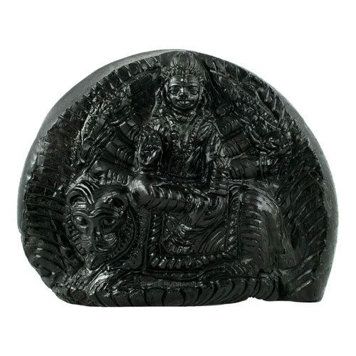 Goddess Durga On Sudarshana Shaligram - Feature: Rust Proof