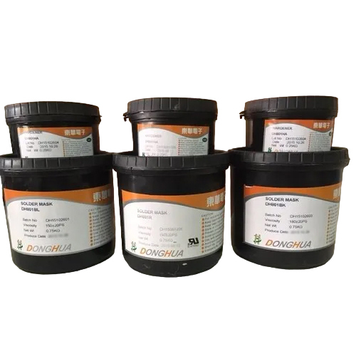 DH 801 R फोटोमैग्नेबल लाल सोल्डर मास्क इंक
