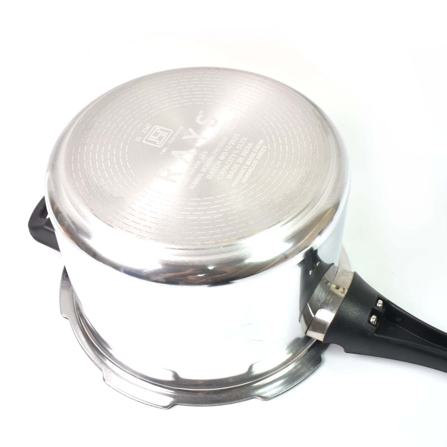 Aluminium Rays Aura Pressure Cookers With Outer Lid