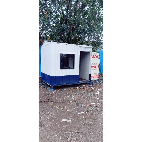 Refurbished Portable Cabin - Color: White & Blue