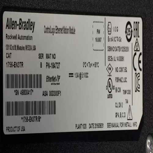 Allen Bradley 1756-EN3TR /B EtherNet/IP Module AB 1756 EN3TR
