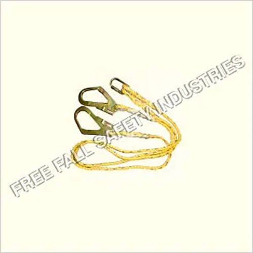 Pp Rope Lanyard - Polypropylene 1.8 Mtr Length 12mm Dia 1200 Grams | For Card Holding With Hook Ff-121 & Ff-117 En 354:2002 Certified