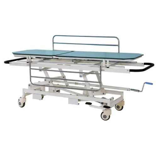 Stretcher With Mattress Trolley Overall Approx Size : 180L X 56W X 81H Cms - Application: Hospitals