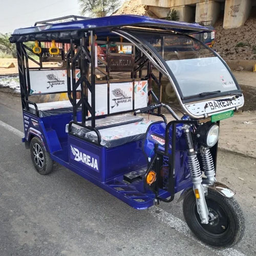 Blue Bareja Battery Operated E Rickshaw - Origin: India