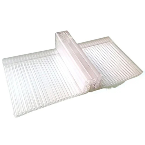 Standing Seam Polycarbonate Sheets - Color: Transparent